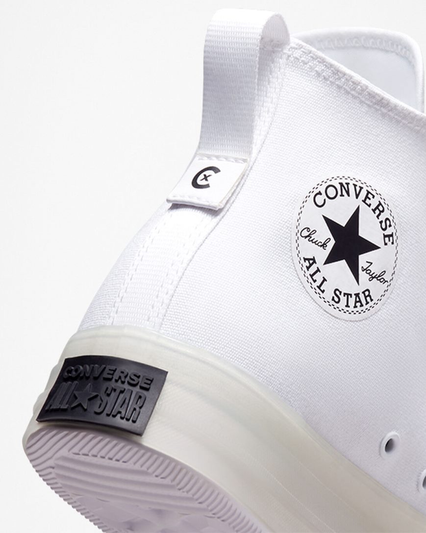 Tenisi Inalti Barbati Converse Chuck Taylor All Star CX Explore Albi Negrii | RO VWUPN923